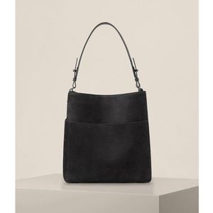 All Saints Echo N/S North South Black Leather Tote